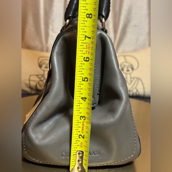 NWT Cole Haan Anne Street Frame Gray/Black Satchel - Picture 16 of 16